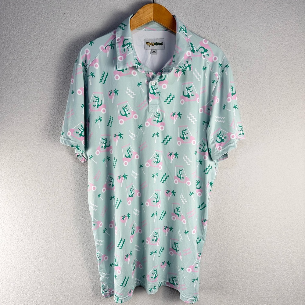 Tipsy Elves Golf Cart Gator Polo Sz XL